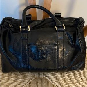 Lisa Perry Black Textured Handbag